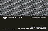 Contenido - AG Neovoservice.agneovo.com/download/user_manual/DR-17/DR-17 manual S… · 2 Precauciones Advertencia sobre la instalación • No cubra ni bloquee los orificios de ventilación