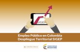 Empleo Público en Colombia Despliegue Territorial SIGEP · 2015-12-15 · Carta Iberoamericana de la Función Pública de 2003, Ley 909/04 y SIGEP . III. Sistema de Información