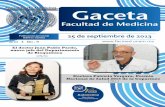 Publicación quincenal 25 de septiembre de 2013 …...25 de septiembre de 2013 o No 9 Pág. 16 El doctor Juan Pablo Pardo, nuevo jefe del Departamento de Bioquímica Doctora Patricia