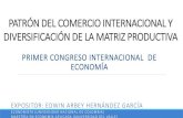 PATRÓN DEL COMERCIO INTERNACIONAL Y DIVERSIFICACIÓN … · Matrices insumo-producto mundiales (WIOD) entre 1995-2011: consolidadas por diversos institutos internacionales coordinados