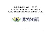 MANUAL DE CONTABILIDAD GUBERNAMENTAL€¦ · Contabilidad Gubernamental, a más tardar el 31 de diciembre de 2011. QUINTO. Al adoptar e implementar lo previsto en el presente Manual