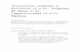 Instructivo Tramites a Distancia (T - Argentina.gob.ar · Web viewInstructivo Tramites a Distancia (T.A.D): Programa de Apoyo a la Competitividad (P.A.C) Empresa Introducción Con