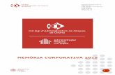 MEMÒRIA CORPORATIVA 2015 - Cgcafe · Mediació del Consell, de la nova imatge corporativa i dels habitatges d'ús turístic. A la finalització del Ple, es va dur a terme la presentació