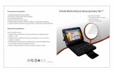 Precauciones de seguridad Teclado Bluetooth para Samsung …bestlinkglobal.com/wp-content/uploads/2014/10/BL-BTK3100.pdf · 2020-05-04 · Paso 5: Teclado Bluetooth inalámbrico conectado