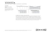 GUÍA DE COMPRA VIDGA - IKEA · 2019-09-03 · Lista de la compra VIDGA herrajes de pared, 12 cm, blanco 702.991.48 €4/ud 2 uds VIDGA barra de cortina 1 riel, 140 cm, blanco 702.991.53