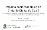 Impacto socioeconômico do Cinturão Digital do Ceará · WiMax radio extensions, Ethernet sobre DWDM . Mapa do Anel Óptico . Mapa das Ramificações . Mapa das Últimas ... Cada