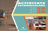 ACTIVITATS - Anna Ravell · 2019-06-13 · Dies/horari: Dijous de 13.45 a 14.45 Preu: 21 € Durada: d’octubre a juny (9 mensualitats) De 1r a 6è de primària Ludoteca i biblioteca