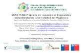 Presentación de PowerPointsustentabilidad.utem.cl/wp-content/uploads/2018/04/...(* presentador de la ponencia) Universidad del Magdalena, Santa Marta, Colombia Área Temática: Formación