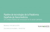 Plataforma Española de Nanomedicina - Pipeline de tecnologías …nanomedspain.net/wp-content/uploads/2019/03/PTF... · 2019-03-19 · Española de Nanomedicina La Compra Pública