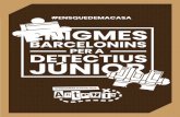 Enigmes Barcelonins per a Detectius Juniorgymkhana-barcelona.com/wp-content/uploads/2020/04/...2 EL CUINER MÉS CONEGUT DE BARCELONA, FERRAN ADRIÀ, HA OBLIDAT LA CARTA DEL SEU RESTAURANT.