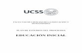 EDUCACIÓN INICIAL - UCSS · El Título Profesional que otorgará la Facultad de Ciencias de la Educación y Humanidades será el de LICENCIADO EN EDUCACIÓN INICIAL previa sustentación