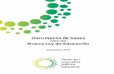 Documento de bases - La Educación Públicalaeducacionpublica.es/.../Documentos-de-bases-maquetado.pdf · 2017-10-20 · Madrid, Colectivo Infancia, Foro de Sevilla, Europa Laica,
