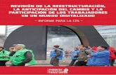 REVISIÓN DE LA REESTRUCTURACIÓN, LA ......celebrada en Lisboa en mayo de 2015, este documento de información tiene como objetivo proporcionar antece-dentes e información sobre