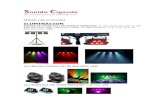 ILUMINACION - Sonido Ciganda Iluminacion.pdf · EXTRAS: (IVA no Incluido) ILUMINACION STARVILLE STAGE TRI LED BUNDLE COMPLETE: 4x LED spots each with 7x 3W RGB TRI-colour LED's (28