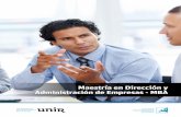 Maestría en Dirección y Administración de Empresas - MBAstatic.unir.net/mexico/economia/maestria-administracion-negocios-… · 8 UNIR México - Maestría en Dirección y Administración