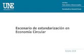 Escenario de estandarización en Economía Circular Escenario de... · Mapa de la estandarización sobre economía circular UNE-EN 14044 Análisis del ciclo de vida. Requisitos y