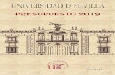 PRESUPUESTO 2019 - Universidad de Sevillaservicio.us.es/gesteco/presupuesto-cuenta/presupuesto-2019/presup… · 1. memoria 7 2. normas de ejecuciÓn del presupuesto 37 3. presupuesto