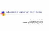 Educación superior en México - WordPress.com · Contenido Introducción Estructura de la Educ. Sup. Antecedentes y perspectiva actual Coordinación y gobierno. Régimen público