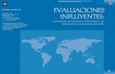 DESARROLLO DE LA CAPACIDAD DE EVALUACIÓN EVALUACIONES · evaluaciones que mejoraron el desempeño y los efectos de los programas de desarrollo DEPARTAMENTO DE EVALUACIÓN DE OPERACIONES