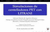 Simulaciones de centelladores PET con LITRANInuclear.fis.ucm.es/research/thesis/Pres-trab-acad-dirg-adriana-martin... · Muchas matrices para detectores de PET, como la de la ﬁgura