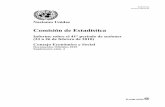 Comisión de Estadística - United Nations · Estadísticas de los recursos naturales y el medio ambiente: a) Estadísticas del medio ambiente; Documentación Informe del Grupo de