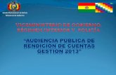OBJETIVO - Ministerio de Gobierno Bolivia · plan chachapuma . refuerzo de control en fronteras con agentes de Élite “anti-secuestro y anti-extorsion” a nivel nacional plan chachapuma