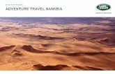 ADVENTURE TRAVEL NAMIBIA · guepardos, cebras, jabalíes, gacelas y órices del Cabo. La cena y el alojamiento serán a las afueras de Windhoek. Una ﬁesta de despedida te permitirá