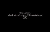 Boletín del Archivo Histórico 20web.ula.ve/archivohistorico/wp-content/uploads/... · El Boletín del Archivo Histórico es una publicación arbitrada mediante el método del doble