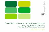 Fundamentos Matemáticos de la Ingeniería · M. Barreda Rochera / J. A. López Ortí - ISBN: 978-84-692-9833-6 5 Fundamentos Matemáticos de la Ingeniería. Parte I: Álgebra Lineal