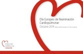 Día Europeo de Reanimación Cardiopulmonar · 2019-10-25 · Reanimación Cardiopulmonar en niños menores de un Cuando un niño menor de un aho ha sufrido una paradA cardiorresgiratoria,