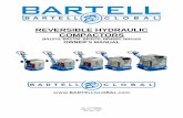 REVERSIBLE HYDRAULIC COMPACTORS...REVERSIBLE COMPACTORS OIPB OWNER’S MANUAL 7 –B19020 WARRANTY INFORMATION Bartell agrees to furnish without charge, F.O.B. our plant, a replacement