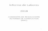 INFORME DE LABORES · Informe avance cumplimiento plan estrtégico quinquenal 2013-2018.doc Revaloración informe PLA gestión del Centro (Informe 26-EV-2018/ Oficio 170-2018-CCPJ).