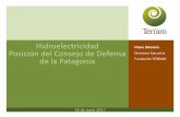 Presentación de PowerPoint - Centro Eula wordpress/Hidroelectricidad posicion del consejo.pdf · LA ENERGIA NATURAL DE CHILE . ... proceso participativo de construcción de la ...