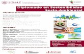 Universidad de San Martín de Porres Diplomado en... · 2016-09-29 · Diplomado en Sostenibilidad Socio-Ambiental Objetivo general: Brindar al participante fundamentos y herramientas