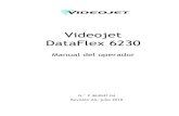 Videojet DataFlex 6230 · Videojet DataFlex 6230 Manual del operador N.° P 463047-04 Revisión AA, julio 2018