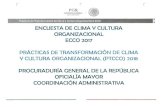 1 -= ..::-=-=-~-~ ~ ~ ;: -~- ~- 1 ENCUESTA DE CLIMA Y CULTURA ...€¦ · Como parte del Programa de Prácticas de Transformación en Clima y Cultura Organizacional (ECCO 2017) que