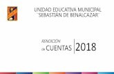 RENDICIÓN de CUENTAS 2018educacion.quito.gob.ec/unidades/sebastiandebenalcazar/images/.../2… · UNIDAD EDUCATIVA MUNICIPAL SEBASTIAN DE BENALCAZAR CEDULA PRESUPUESTARIA DE GASTOS