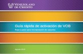 Guía rápida de activación de VOBvob.venezolano.com/VOB/images/GuiaAutenticacionVOB.pdf · El Administrador debe crear para sí mismo un perfil de usuario, en caso que requiera