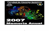 Facultad de Ciencias Químicas · 2 Facultad de Ciencias Químicas Universidad Nacional de Córdoba 2007 MEMORIA ANUAL Área Central:- Haya de la Torre y Medina Allende – Ciudad