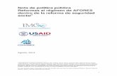 20140804 Nota de política pública AFORES (final) · 2020-02-28 · Adjunto, IMCO, manuel.molano@imco.org.mx . 2 Introducción En 2013, la actual administración federal presentó