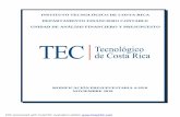INSTITUTO TECNOLÓGICO DE COSTA RICA DEPARTAMENTO FINANCIERO CONTABLE UNIDAD … · 2020-07-15 · presupuestos extraordinarios aprobados y por la cantidad máxima de las modificaciones