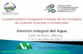 Centro de Información del Agua - Gestión Integral del Agua...1) Retención e infiltración de aguas pluviales en cuenca media y alta. 2) Almacenamiento y aprovechamiento de aguas