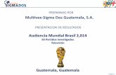 PREPARADO POR Multivex-Sigma Dos Guatemala, S.A. · Sabado 5 de Julio Costa Rica vs Holanda (c7) Domingo 22 de Junio EEUU vs Portugal (c3) Lunes 30 de Junio Alemania vs Argelia (3)