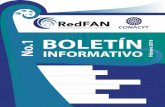 Boletin No1 WEB - RedFan · Entre junio y diciembre de 2015 se otorgaron apoyos para movilidades internacionales. Seis de estos apoyos fueron destinados para distintas ciudades de