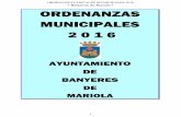 Pagina Oficial del Ajuntament de Banyeres de Mariolaweb.portademariola.com/UserFiles/File/Fiscals... · ORDENANZAS FISCALES MUNICIPALES 2016 2 INDICE 0.- INDICE 2 0.- APROBACIONES