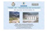 TEMA 29 : Hidrotecnias de corrección de cauces ...ocw.upm.es/pluginfile.php/1230/mod_label/intro/Tema29.pdf · Obras longitudinales Cauces Obras transversales Hidráulica Fluvial