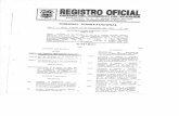 ORGANO DEL GOBIERNO DEL ECUADOR · Gobierno Cantonal de Puerto Quito: Que expide el Reglamento Sustitutivo del Reglamento Orgánico Funcional 27 PRESIDENCIA DE LA REPUBLICA Oficio
