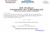 XX Rallye CIUDAD de VALENCIArallyeciudadvalencia.com/docs/Reg. Particular RCV... · 5 4.2. - Vehículos de organización que componen la caravana del rallye. C a r a v a n a S e g