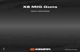 X8 MIG Guns - Kemppi · La innovadora tecnología de su cuello garantiza una operación precisa de la línea de alambre y una mejor refrigeración que en las pistolas MIG convencionales.
