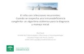 Pediatras de Andalucía - El niño con infecciones recurrentes ...pediatrasandalucia.org/Pdfs/TallerInmunodeficienciasppt.pdf• El diagnósco precoz permite – Inicio de terapia